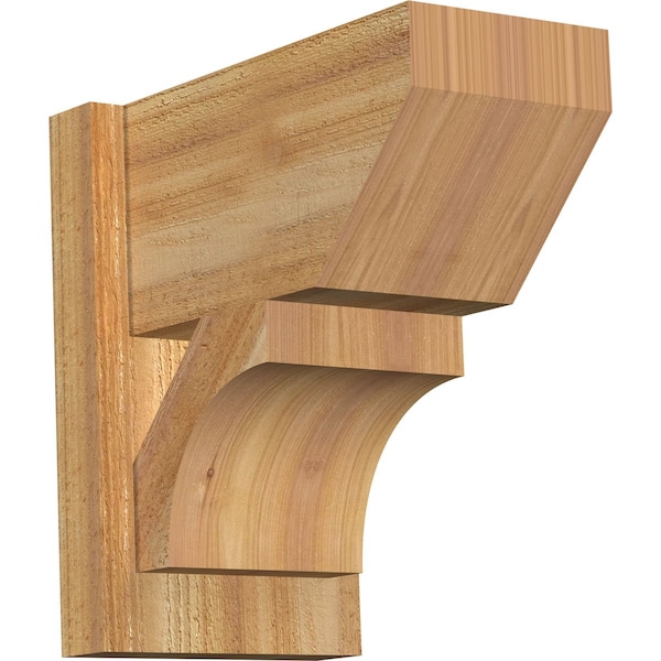 Ekena Millwork Westlake Slat Rough Sawn Outlooker, Western Red Cedar, 8"W x 14"D x 14"H OUT08X14X14WTL06RWR - main
